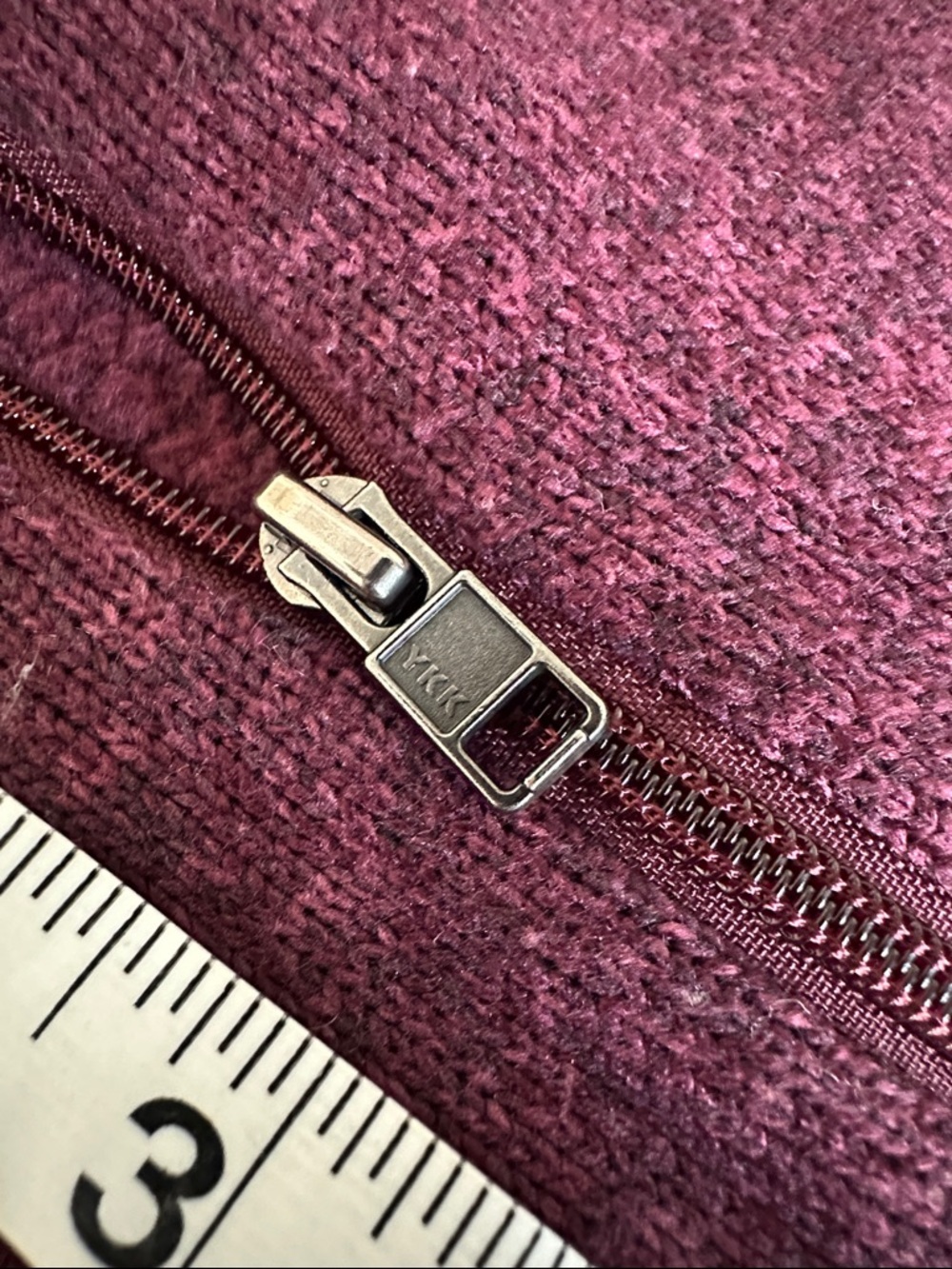 Patagonia Maroon Full-Zip Hooded Fleece Jacket - Picture 7 of 9